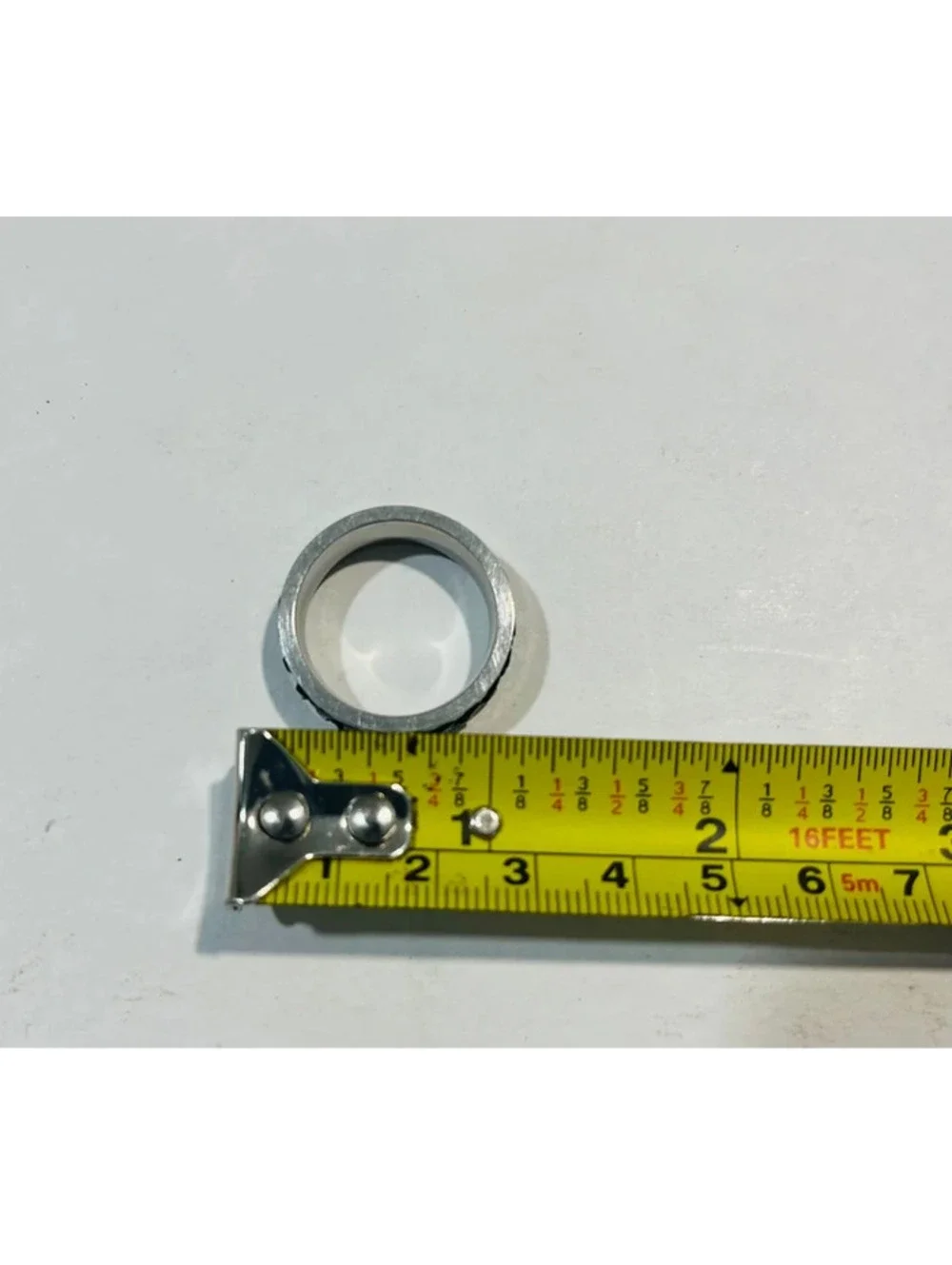 1in spinner Ring Black Chain Stainless Steel Wedding Band
